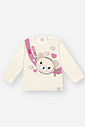 Blusa Bebê Menina Ursinho Natural Mundo Cinti