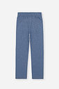 Calça Infantil com Strass em Molecotton Denim AZUL MARINHO