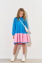 Vestido Infantil Menina Babados Azul CTV