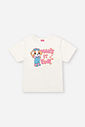 Conjunto Infantil com Blusa em Cotton de Cachorro e Saia Shorts em Cotton Silver – Look Menina Verão NATURAL/AM VAGALUME