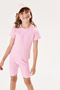 Blusa Básica Infantil Menina Azul Marinho Cinti