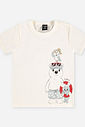 Camiseta Bebê Menino Urso Estibordo Natural