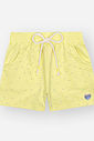 Shorts Infantil em Moletinho – Short Menina Verão Colorido com Cordão AMARELO LEMON