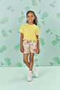Conjunto Menina Hello Summer Rosa Amarelo Mundo Cinti