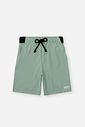Bermuda Infantil Nylon Esportiva com Elastano Olive