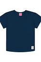 Blusa Básica Infantil Menina Azul Marinho Cinti