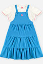 Conjunto Infantil Menina Blusa e Salopete com Babados