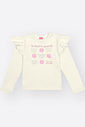 Conjunto Infantil Menina com Tule BE KIND Mundo Cinti NATURAL/RS JELLY