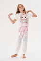 PIJAMA BLUSA E CALCA NATURAL/NATURAL
