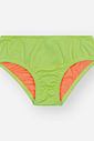 Biquíni Infantil em Malha UV Neon – Moda Praia Menina Verão com Proteção UV e Cores Vibrantes VERDE NEON FORTE