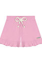 CONJ BODY E SHORTS NATURAL/ROSA IOGURTE