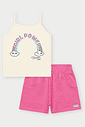 Conjunto Infantil Menina Girl Power Natural Abrange