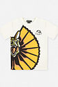 Camiseta Menino Dilophosaurus Jurassic World Amarelo