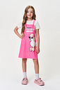 Conjunto Infantil Menina Blusa e Salopete Poodle com Strass