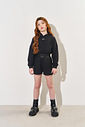 Short Infantil Menina Glitter Preto CTV