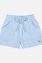 Shorts Infantil Menina Com Strass Azul Mundo Cinti