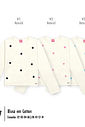 Blusa Menina em Cotton Estrelas Bordadas Mundo Cinti NATURAL/PRETO