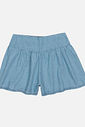 Conjunto Teen Feminino Blusa E Short Azul Jeans Claro Dway
