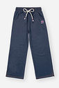 Calça Infantil Menina Wide Leg Azul Mundo Cinti
