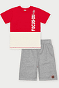 CONJ CAMISETA E BERMUDA VM MART-NAT/MESCLA M