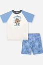 Pijama Infantil Raglan Taco Night Natural