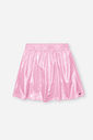 Conjunto Infantil Cheerleader com Saia Shorts Metalizada – Conjunto Menina Fashion Cinti NATURAL/RS IOGURTE
