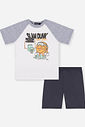 Pijama Menino Basquete Chumbo