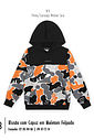 Blusão Felpado com Capuz Infantil Menino Camuflado Kippos