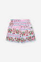 Conjunto Infantil com Blusa Boxy e Shorts em Tricoline Sublimado – Look Menina Verão com Etiqueta co ROSA IOGURTE