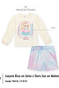 Conjunto Felpado Bebê Menina Rainbow Mundo Cinti