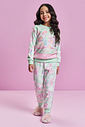 Pijama Infantil Menina Monstrinhos Mundo Cinti VERDE CIDRA