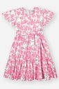 Vestido Infantil Menina Corações Rosa CTV