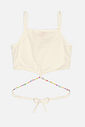 CONJ BLUSA E SHORTS NATURAL/RS BARBIE