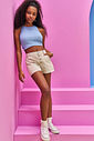 Regata Teen Feminino Cropped Azul Dway