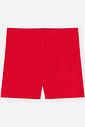 Short Infantil Menina em Canelado Glow Básico Vermelho