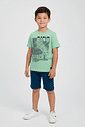 CONJ CAMISETA E BERMUDA VD AFETO/AZ MARINHO
