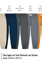 Calça Jogger em Sarja com Elastano Infantil Menino Kippos