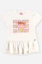 Conjunto Infantil Blusa Alongada e Ciclista de Sorvetes