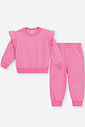 Conjunto em Moletinho Bebê Menina Charming Pink Beli.me