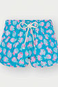 Shorts Menina Peixinhos Azul