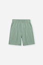 Conjunto Infantil Beach com Camiseta e Bermuda de Linho Olive