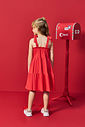 Vestido Infantil Menina com Glitter Verde Mundo Cinti