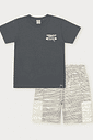 Conjunto Infantil Menino Dino Wave Chumbo Abrange
