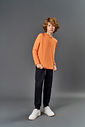 Camiseta Infantil Menino Speed Bordado Laranja CTV