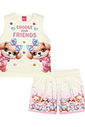 CONJ BLUSA E SHORTS NATURAL/RS IOGURTE