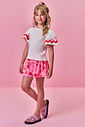 Conjunto Infantil Menina Blusa com Strass e Short de Morangos