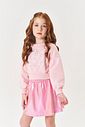Conjunto Infantil Menina Blusão E Saia-Short Holográfico Lilás Mundo Cinti