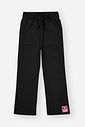 Conjunto Infantil Menina Jaqueta Panda E Wide Leg Preto Mundo Cinti
