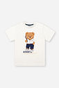 Conjunto Infantil Menino Camiseta Urso e Bermuda Molecotton Denim