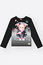 Blusa Infantil Menina em Malha Térmica Estampado – Manga Longa Inverno